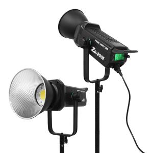 Best 200w Dimmable Bi Color Led Spot Cob Video Light 2700k 7500k Studio Flashing Lights With Softbox wholesale