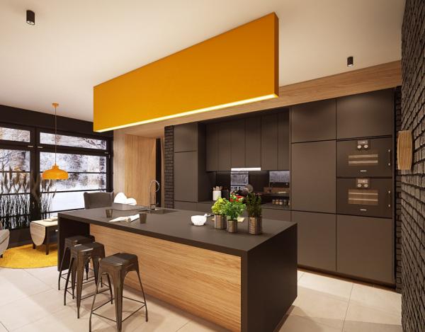 Cheap Customize Modern Modular Kitchen Cabinets With Island And Microwave Cabinet for sale