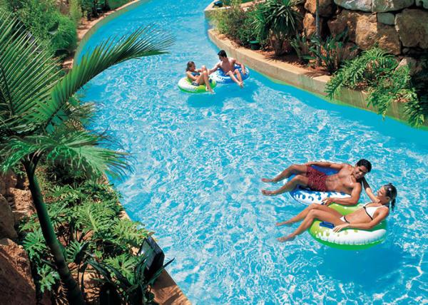 Cheap Anti - Static Lazy River Water Park , Adventure Water Park Waves Swimming Pool for sale