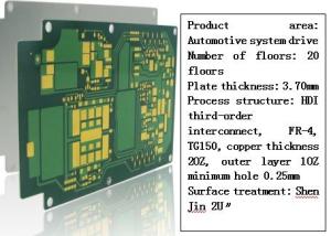 Arbitrary Order HDI High Density Circuit Board , Multilayer Circuit Board