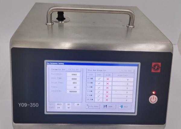 Cheap Pharma Cleanroom Y09-350 Laser Air Particle Counter 50LPM 80W for sale