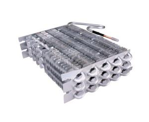 Aluminum Pipe Plate Fin Heat Exchanger Frost Free In Three Open Door Fridge