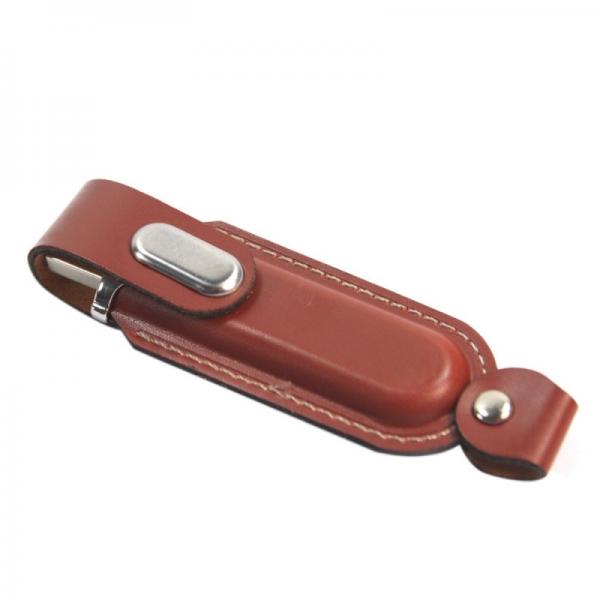 Cheap OEM Logo Memoria Usb Stick , High Speed Usb Flash Drive Leather Material for sale