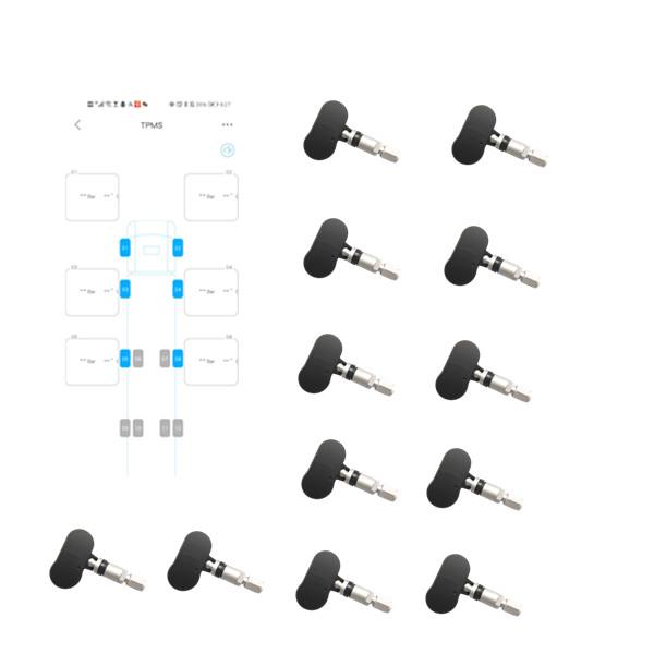 Cheap Twelve Sensors RF Wireless Tire Pressure Monitoring System for sale