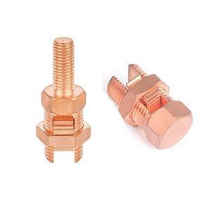 China Corrosion Resistant Copper Split Bolt Connector T/J 20mm 27mm 35mm on sale