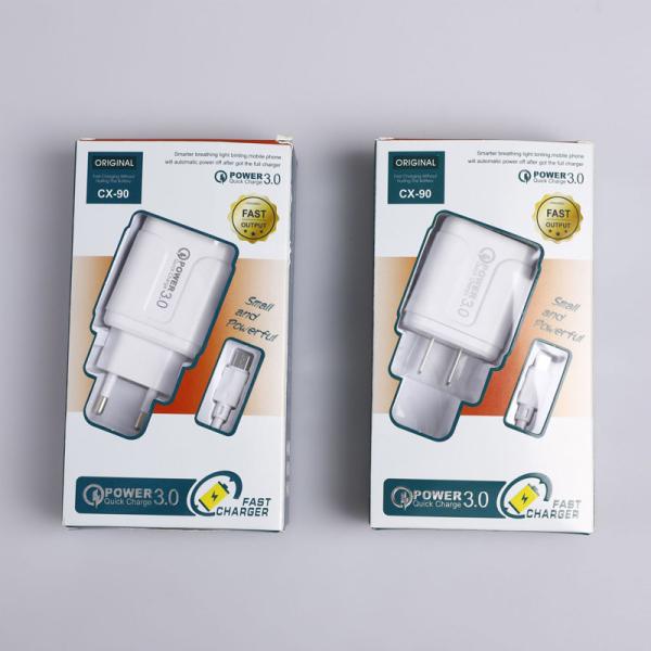Cheap EU US Plug USB Charging Kit With Lightning Type C Micro Data Cable for sale