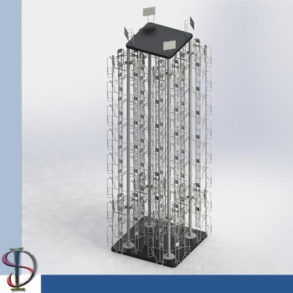 Cheap DVD Display Rack / Greating Cards Spinner / Wire Pocket Display Rack / Magazine Metal Display Stand / Books Rack / for sale