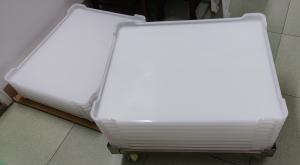 PP ABS Flat Bottom PPE CE 5cm Plastic Drying Trays For Capsule Drying