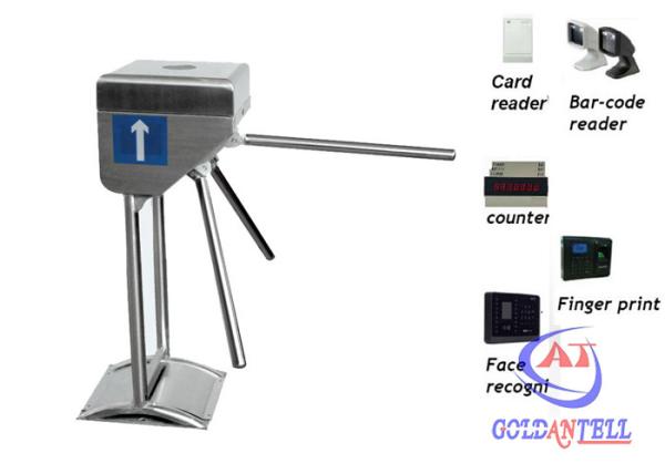 Cheap Bus station three arm gate tripod turnstile for Intelligent flow control for sale