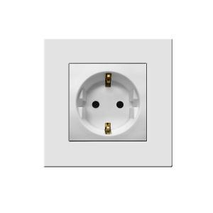 Best 16 amp Schuko Wall Socket Champagne Color Vertical conjoined frame wholesale