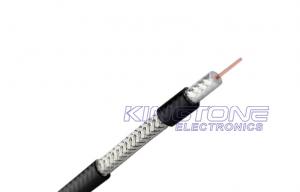 China Non Plenum UL CM Dual RG6 Coaxial Cable Quad - Shield 18 AWG CCS 75 Ohm Cable on sale