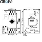 GROW GM805 Series DC5V USB/TTL232 Interface 1D/2D QR Bar Code Reader PDF417