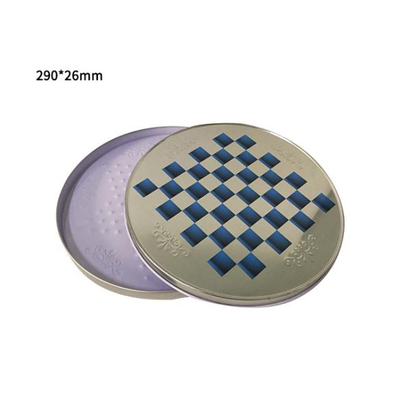 Cheap Bulk Empty Aluminum Large Round Tin Containers For Chess Game for sale