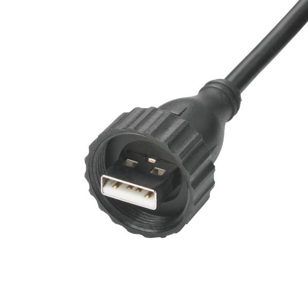 Cheap USB2.0 A Type Male Type M Waterproof Interface TO USB2.0 Cable Industrial Fixed Data Connection Cable for Vehicle for sale
