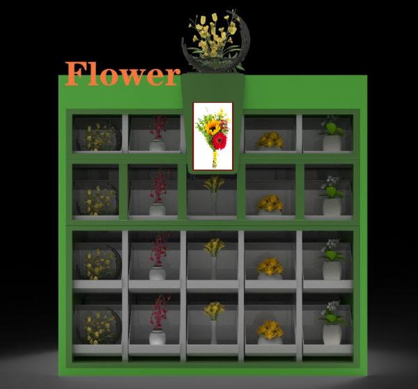 Cheap QR Code Flower Bouquet Vending Machine With Inventory Software for sale