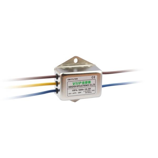 Cheap Inline EMI Filter with 10A Current Rating Fast On Termination Style and 20-100dB Stopband Attenuation for sale