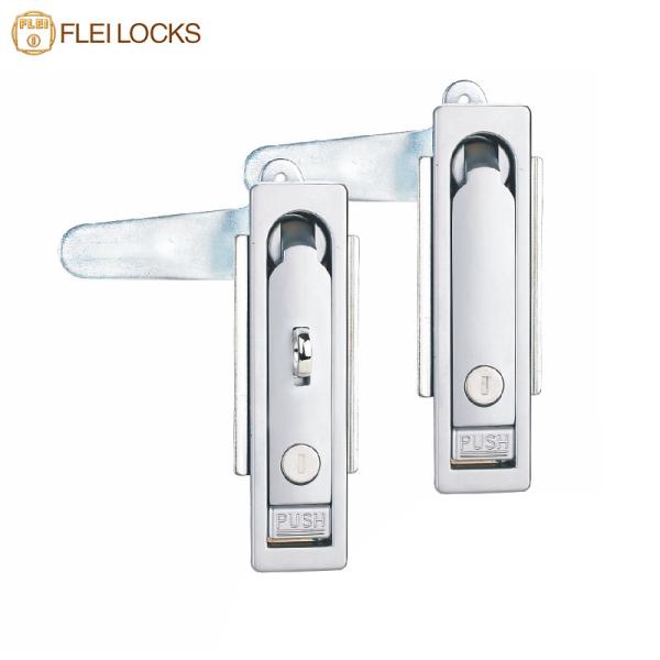Cheap Easy Use Electrical Panel Lock , Button Swing Latch Lock Color Matt Zinc Alloy Material for sale
