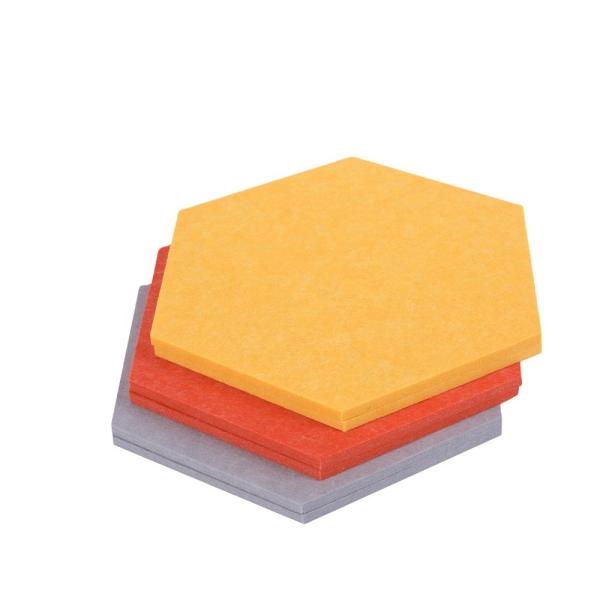 Cheap Beveled Edge Decor Hexagonal Acoustic Panels Sound Proof Wall Decorative for sale