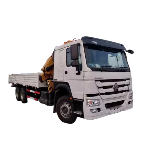 Cheap Weichai Engine High Powerhorse Special Vehicles SINOTRUK HOWO 8T Truck Mounted Crane for sale