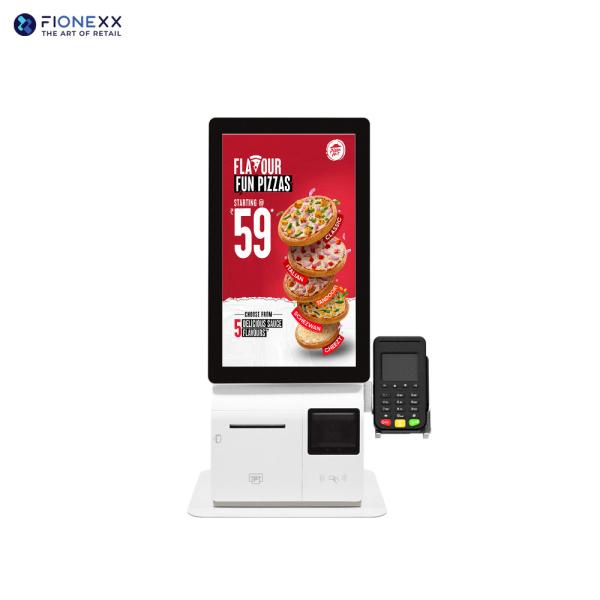 Cheap 250nits Brightness Android Or Windows Self Service Kiosks With Thermal Printer And QR Scanner for sale