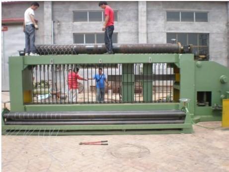 4300mm Weaving Mesh Width New Double Rack Drive Gabion Box Machine, Hexagonal