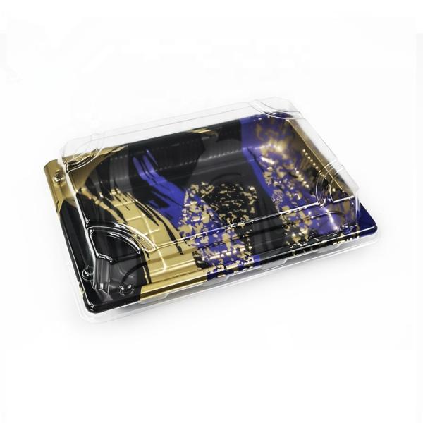 Cheap ODM Anti Slip PS Plastic Disposable Sushi Takeaway Tray for sale