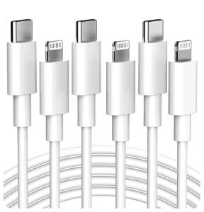White Apple Mobile Phone Data Cable USB 2.0 Cable Type Usb C To Lightning 480Mbps