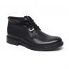 Stylish Comfortable Black Lace Up Breathable Leather Boots for sale