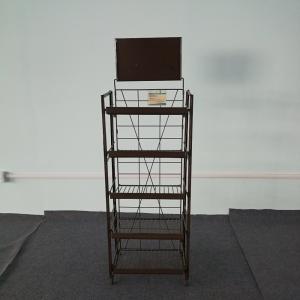 Store Metal Display Racks 5 Layers 80KG Loading Capacity Metallic Q235