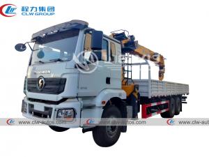 China Shacman 6X4 Four Straight Arm Cummins Engine Hydraulic Crane Machine 12tonns on sale