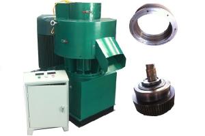 Saw dust Ring Die Pellet Machine / Wood Pelletizing Machine , Centrifugal Type