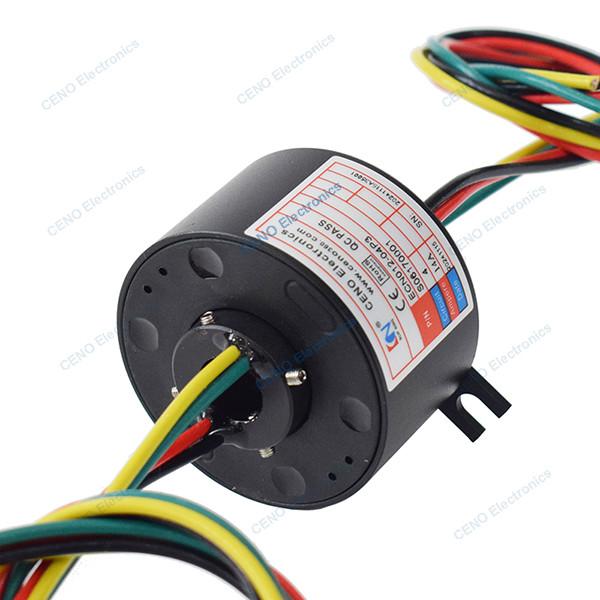 Cheap Through Hole Slip Ring with Rotating Electrical Connectors for Robotics Arm for sale