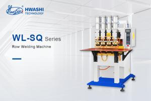 China HWASHI Customizable Manual Row Wire Mesh Welding Machine for Shelving Wire Rack on sale