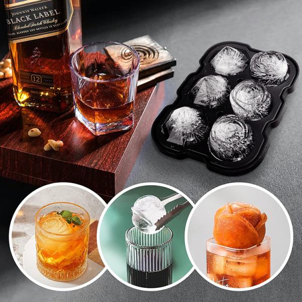 Cheap Unique Skull Shape Making Clear Whiskey Single Ice Maker Custom Design Silicone Ice Mold for sale