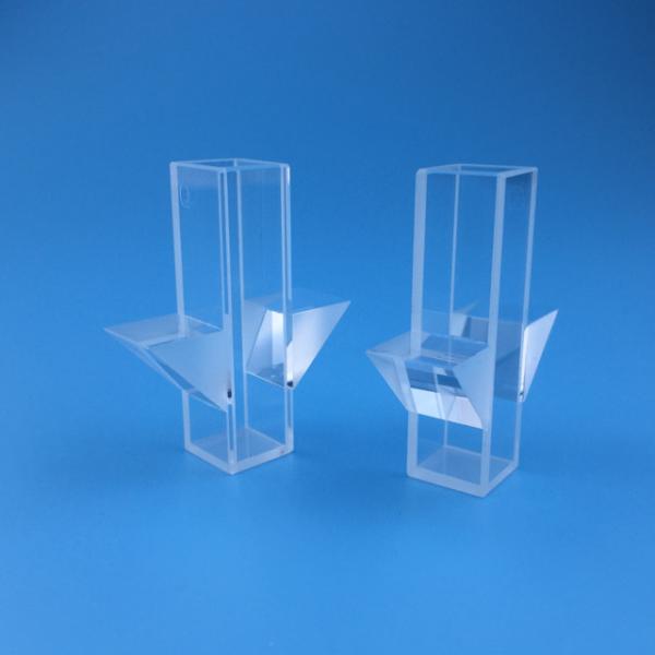 Cheap Clear Square Optical Quartz Glass Cuvette With Optical Critical Section for sale