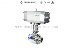Best Horizontal straight way Pnuematic ball valve with thread Connection wholesale