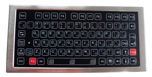 China Ruggedized Compact Membrane Keyboard Mini Movable Desktop IP68 on sale