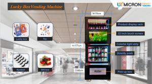21.5 Inch Touch Screen Mini Blind Box Vending Machine With Showroom