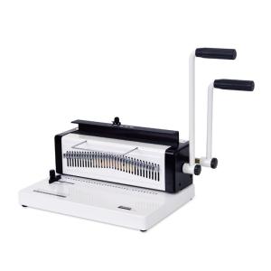 China Double Loop Wire Book Binder 34 Hole Notebook Binding Punching Machine on sale