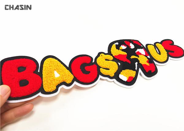 Cheap Polyester Thread Chenille Letter Name Patches Custom Letter Name No Minimum for sale