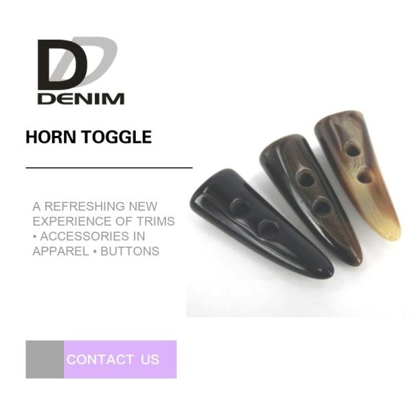 Cheap Brown Plastic Horn Toggle Buttons , Sweaters for sale