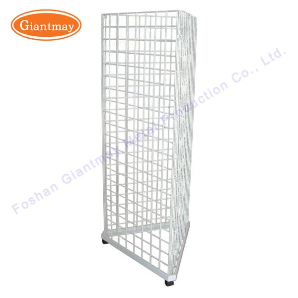 Cheap Triangle Wire Mesh Stand For  Metal Grid Display for sale