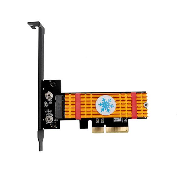 Cheap M.2 NGFF PCI-E Nvme  SSD To PCI Express 3.0 X4 Host Adapter  With Heatsink for sale