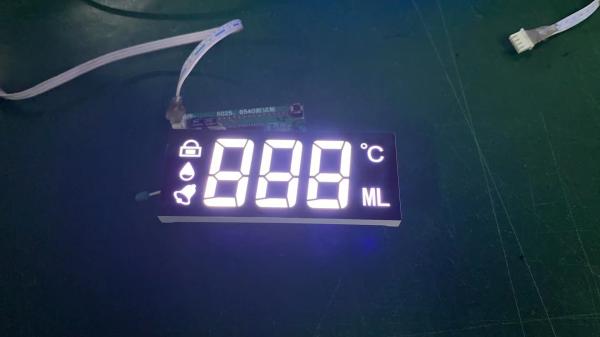 Cheap Ultra Thin White 7 Segment LED Display Common Cathode For Timer Indicator for sale