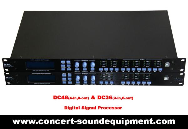 Cheap Line Array Sound System / 4 input , 8 ouput Digital Signal Processor For Concert And Living Event for sale