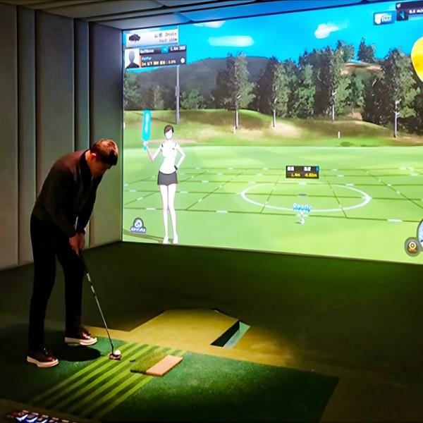 Cheap Ar Interactive Projection Game Machine Home Golf Simulator Launch Monitor System for sale
