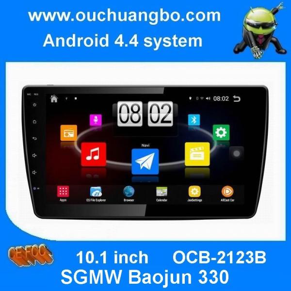 Cheap Ouchuangbo car radio dvd for android 4.4 SGMW Baojun 330 support Quad-Core bluetooth gps navigation system for sale