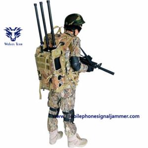 China Durable Mobile Signal Jammer Device , Manpack Jammer Manually Switch Control on sale