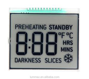 Best Metal Pin Connector 7 Segment LCD Display TN Type With Optional Backlight wholesale