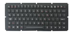 China IP65 thin silicone industrial keyboard with OEM version for ruggdeized computer on sale
